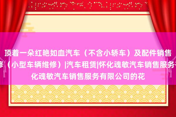 顶着一朵红艳如血汽车（不含小轿车）及配件销售|二类汽车维修（小型车辆维修）|汽车租赁|怀化魂敏汽车销售服务有限公司的花